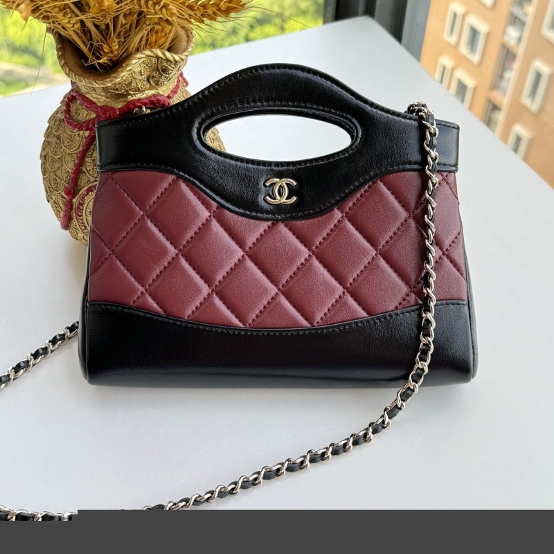 Ch*el top handle bags